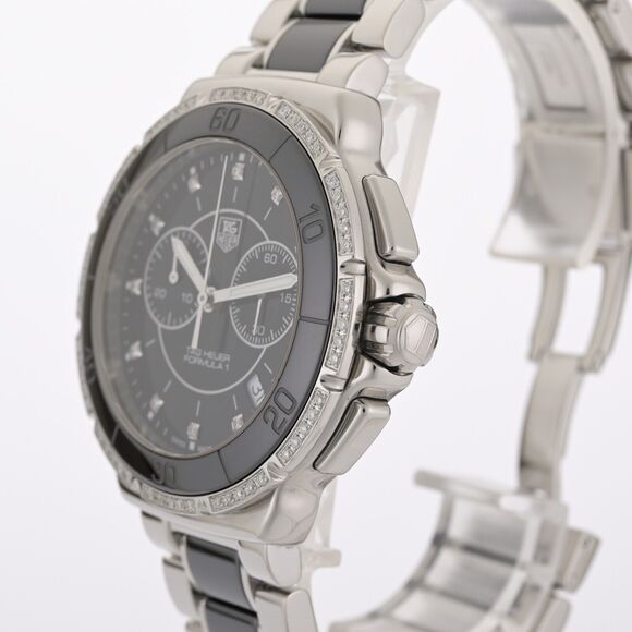 TAG Heuer Formula 1 CAH1212 Black Ceramic 41mm Diamond Watch main image 8